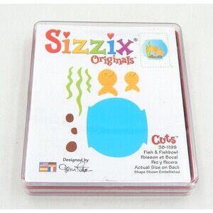 Sizzix Fishbowl Pattern 38-1199 Die Cutter 4.5 In Cartridge Provo Craft Ellison